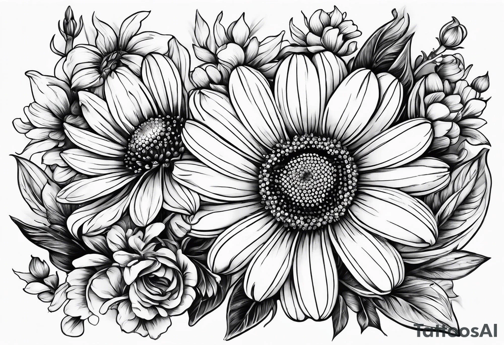 Chamomile ink tattoo idea