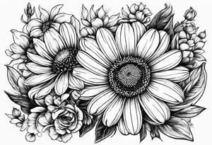 Chamomile ink tattoo idea