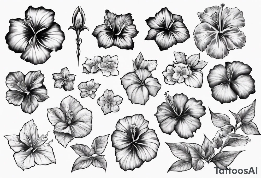 Hibiscusflower as an Ornament tattoo idea