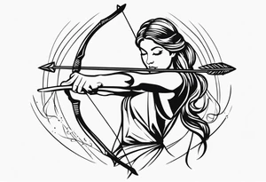 bow and arrow tattoo idea
