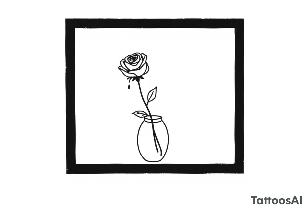 are you going to see the rose in the vase or the dust on the shelf tattoo idea