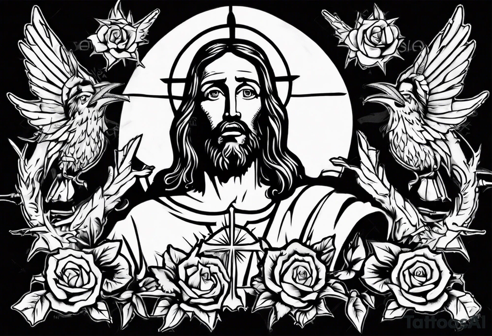 Jesus in a nofx tshirt tattoo idea