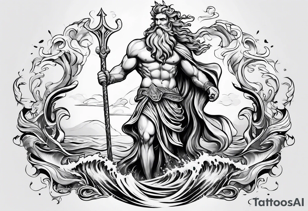poseidon tattoo idea