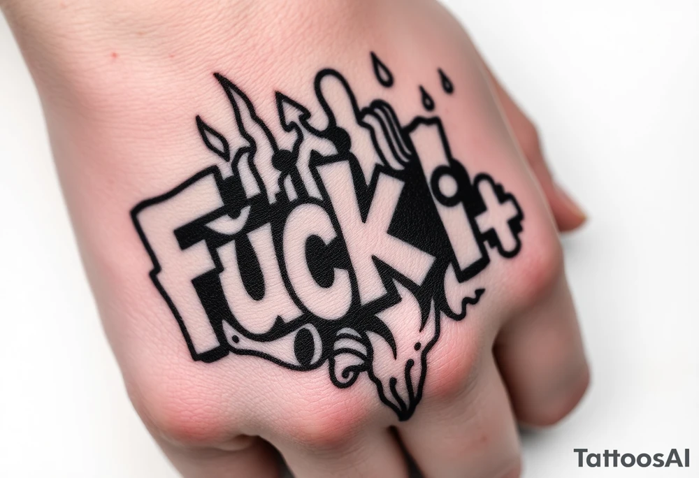 Fuck it tattoo idea
