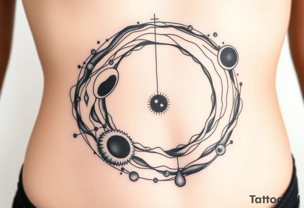 gravity and black holes tattoo idea