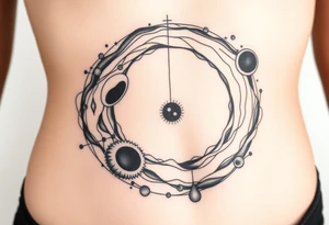 gravity and black holes tattoo idea