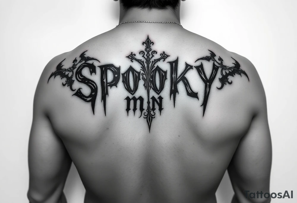 Spooky m9n phrase thigh tattoo i tattoo idea