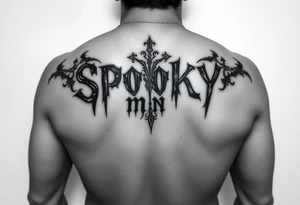Spooky m9n phrase thigh tattoo i tattoo idea