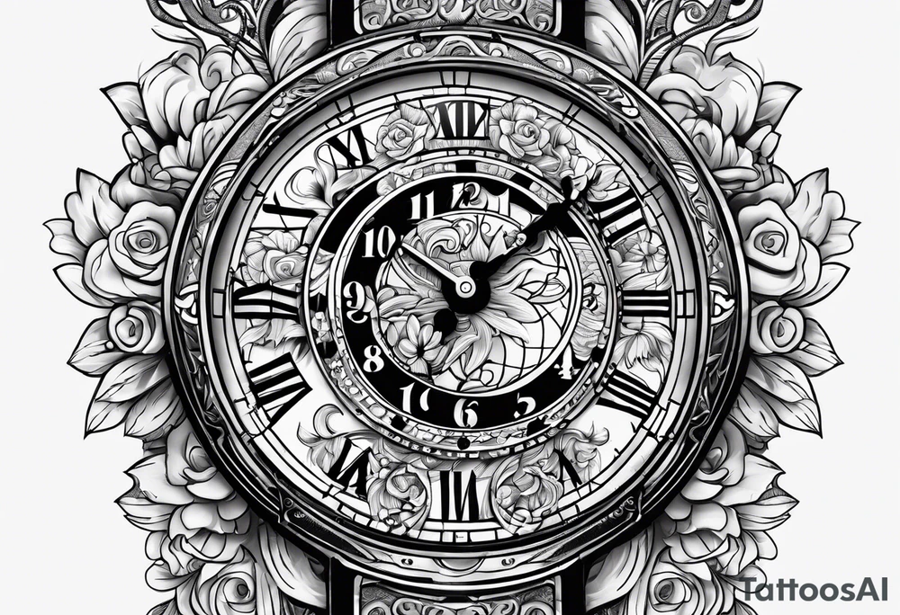 Time is money tattoo idea