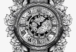 Time is money tattoo idea