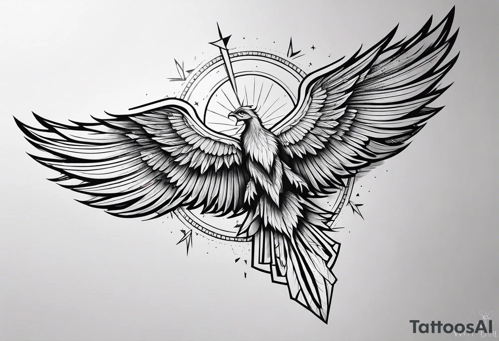 wings tattoo in leg for men tattoo idea
