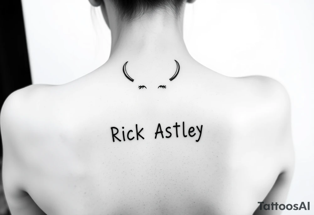 Rick Astley meme tattoo idea