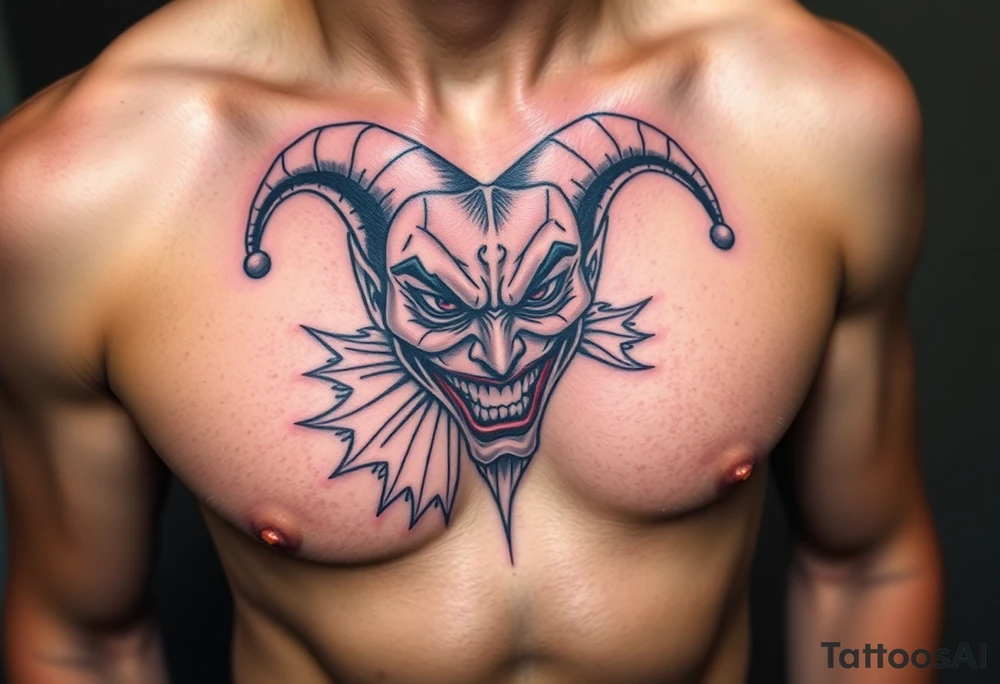 jester emotions tattoo idea