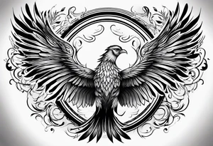 a phoenix symbolizing rebirth tattoo idea
