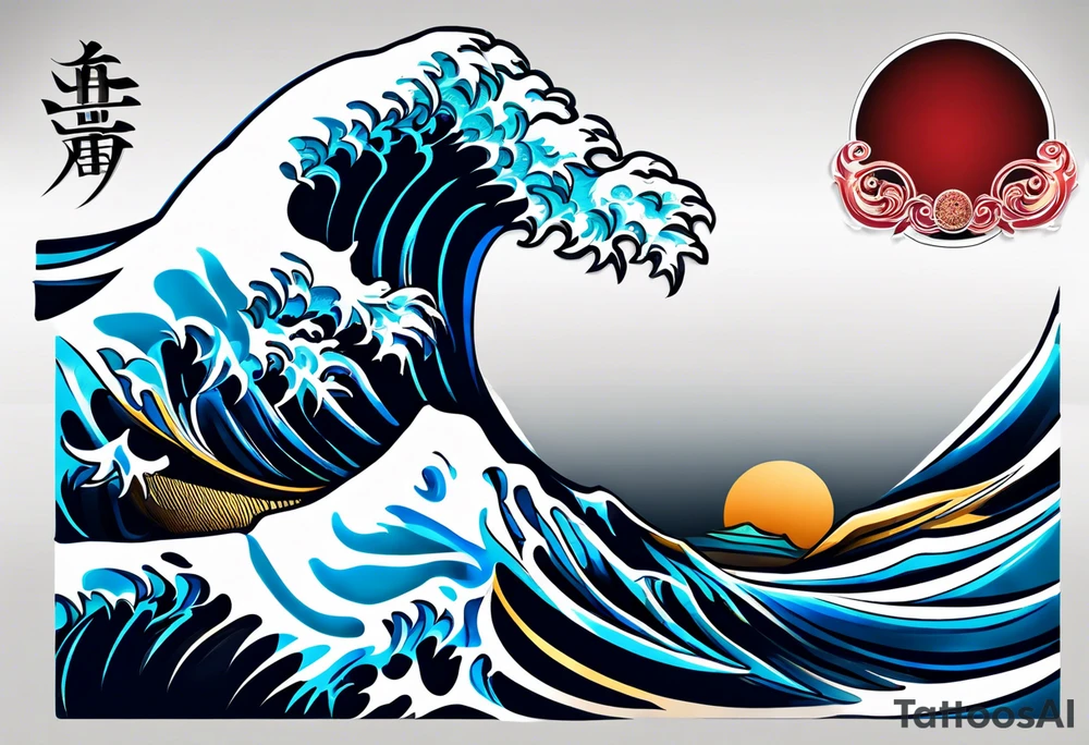 Waves tattoo idea