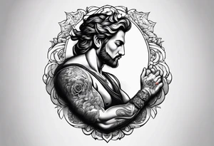 Creation of Adam tattoo idea