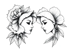 Violet and poppy tried together tattoo idea