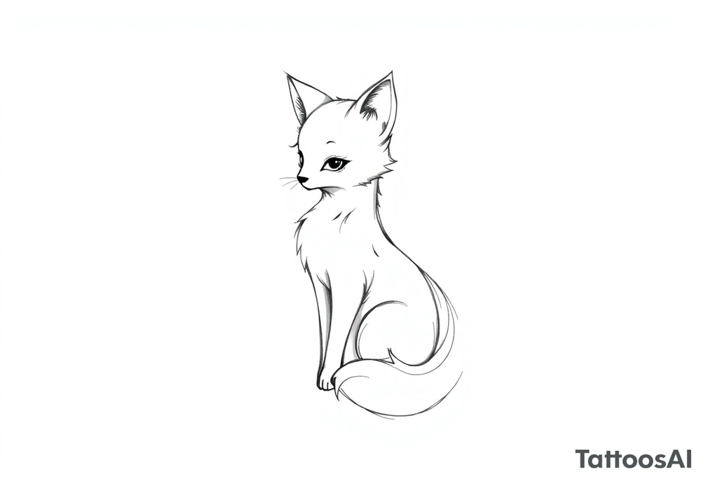 anthropomofic furry character tattoo idea