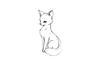 anthropomofic furry character tattoo idea