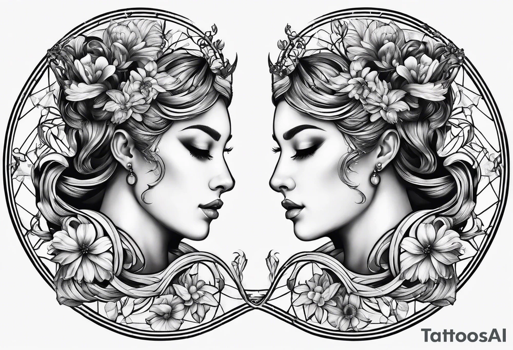 Gemini zodiac tattoo idea