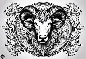 Aries for goddaughter tattoo idea