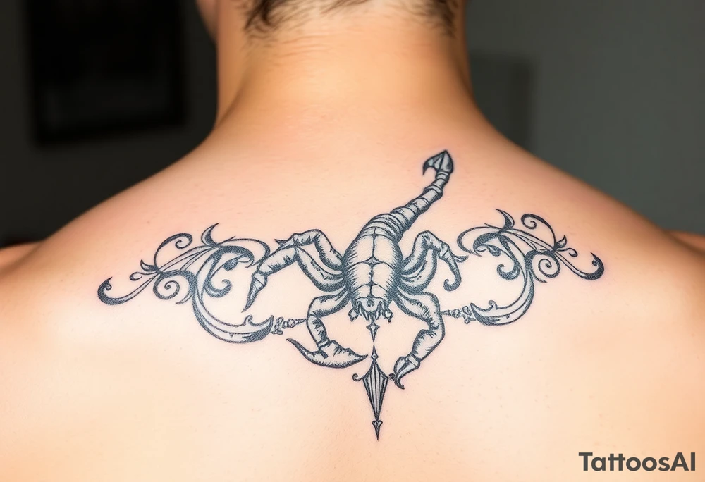 Virgo, Scorpio, combined, love tattoo idea