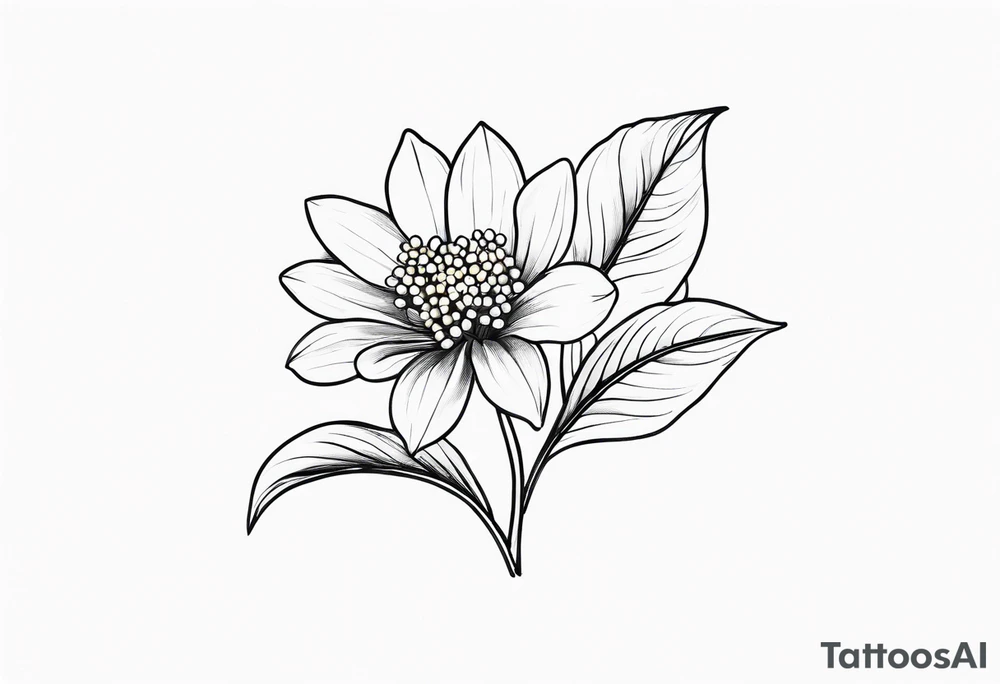 lilly of the valley crysanthemum tattoo idea