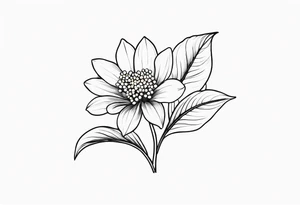 lilly of the valley crysanthemum tattoo idea