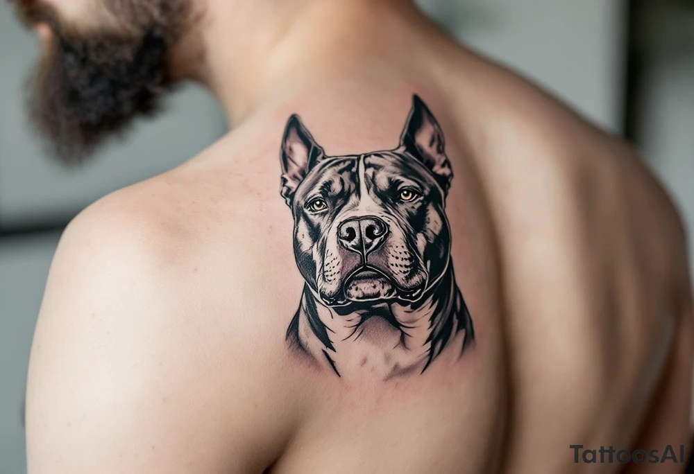 pitbull tattoo tattoo idea