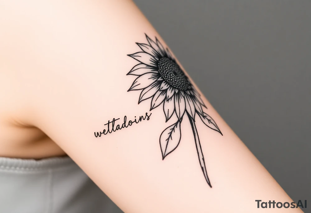 Quotes 
paintbrush
Sunflower tattoo idea