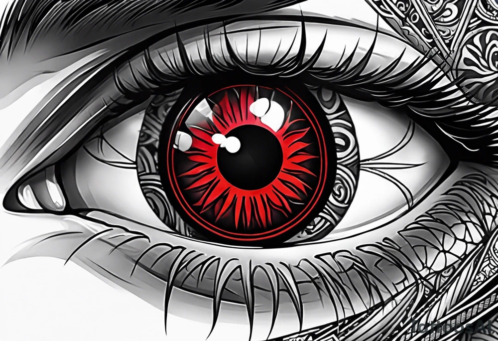 Sharingan eyes tattoo idea