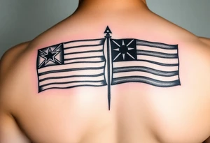 Palauan and Yao Micronesia fsm tribal flags put together tattoo idea
