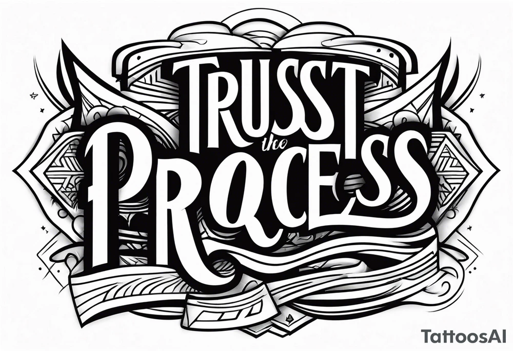 trust the process tattoo idea