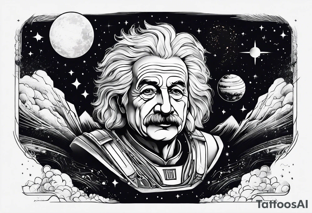 spartan, outer space, Einstein, physics, writing, sleeve tattoo tattoo idea spartan, outer space, Einstein, physics, writing, sleeve tattoo tattoo idea