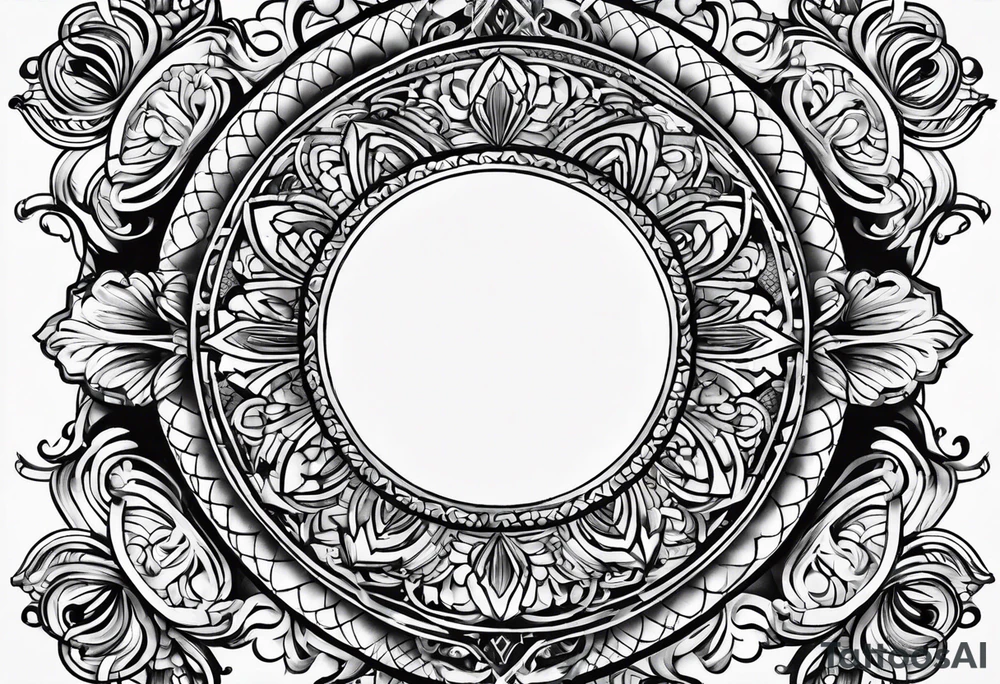 round tattoo tattoo idea