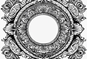 round tattoo tattoo idea