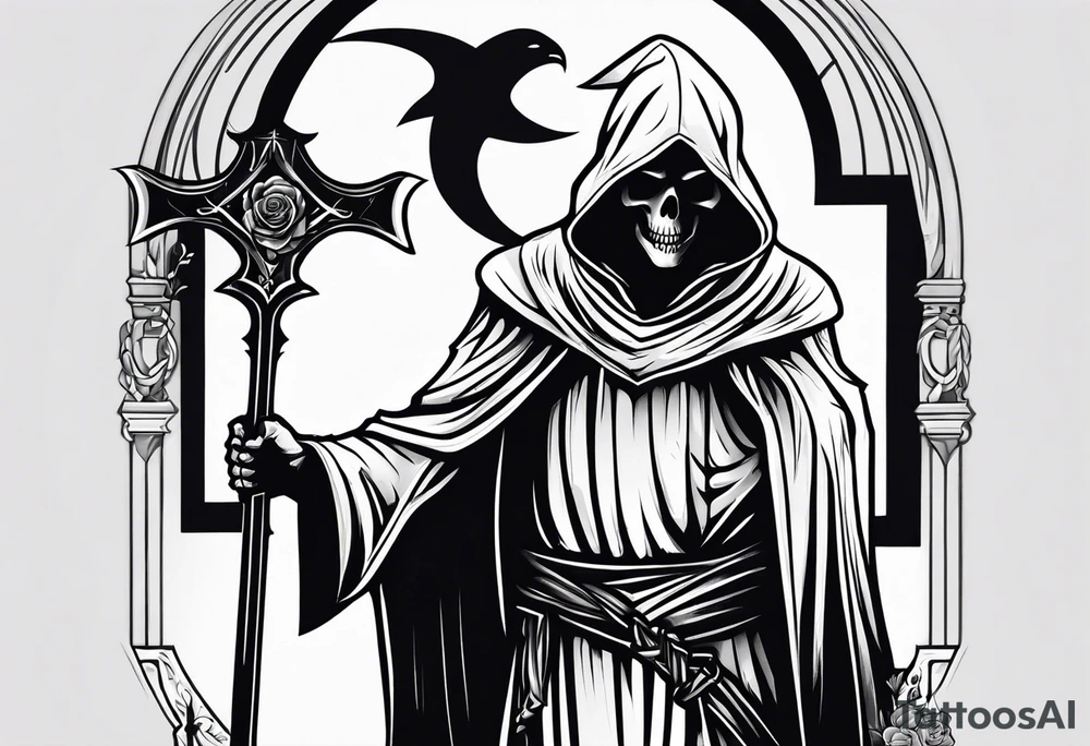grim reaper tattoo idea