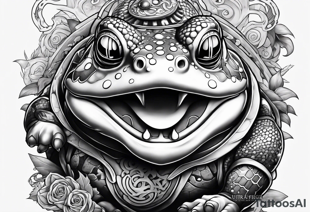 Jiraiya Naruto Gamakichi toad tattoo idea