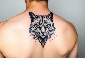 black cat tattoo idea