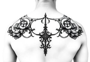 Shoulder plate arbor tattoo idea