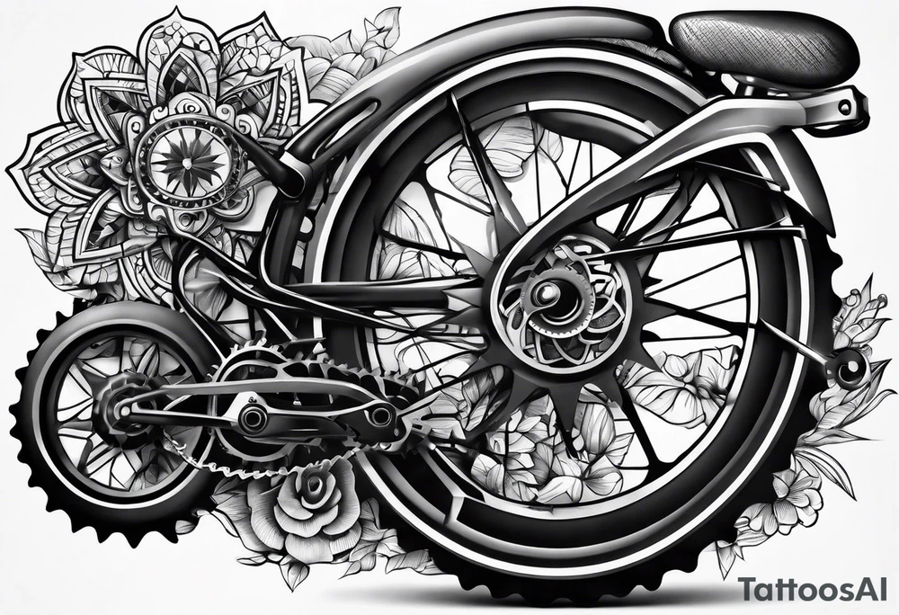 Bicycle gear tattoo idea