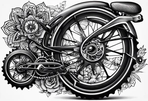 Bicycle gear tattoo idea