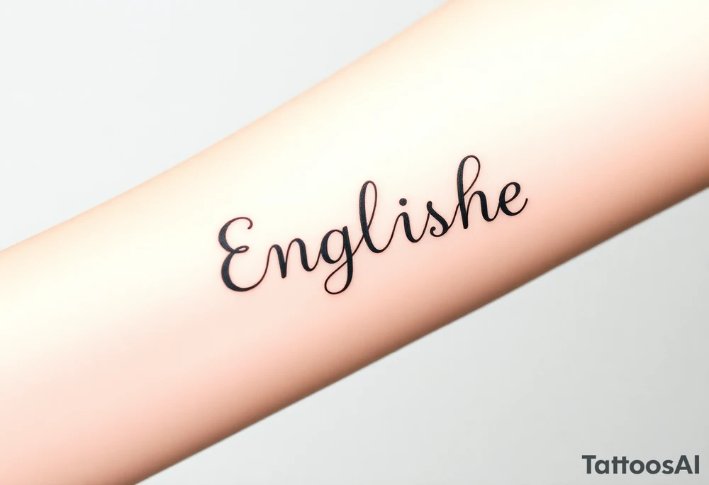 English ambigram phrases tattoo idea