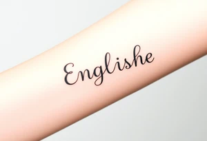 English ambigram phrases tattoo idea
