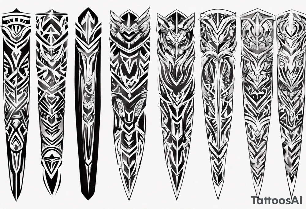 Arm sleeve armor tattoo idea