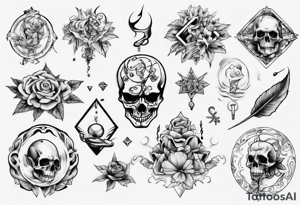 percocet  and lean tattoo idea