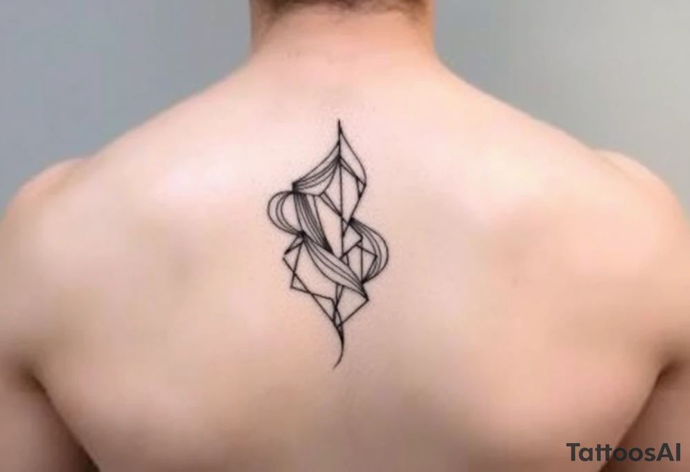 Simple abstract feminine tattoo tattoo idea