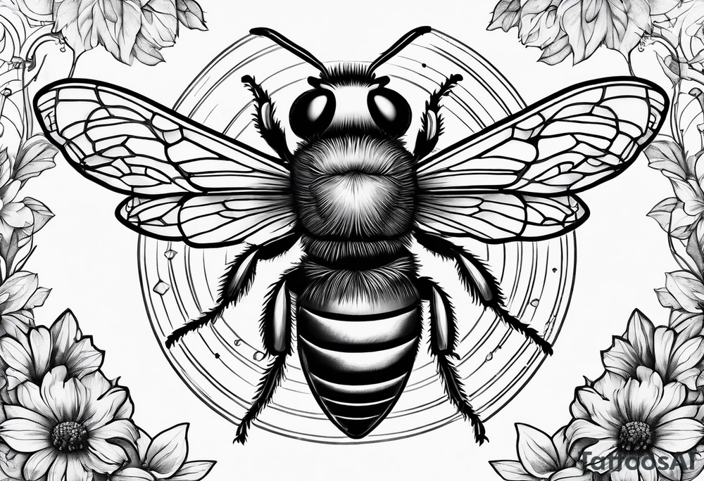Bee tattoo idea