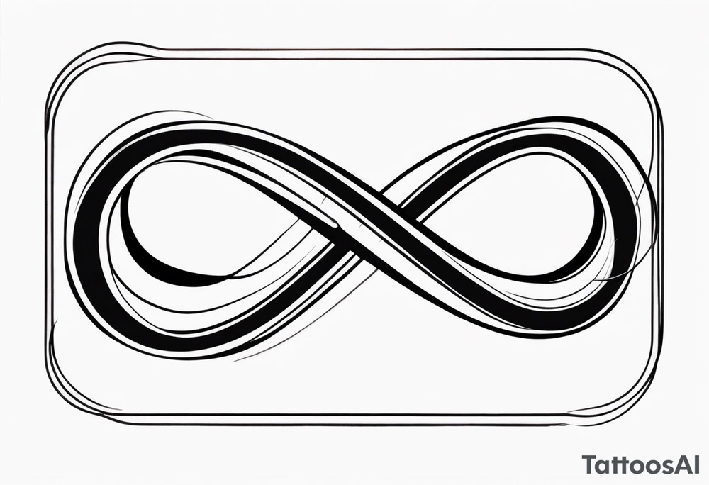 Basic infinity symbol tattoo idea