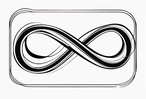 Basic infinity symbol tattoo idea